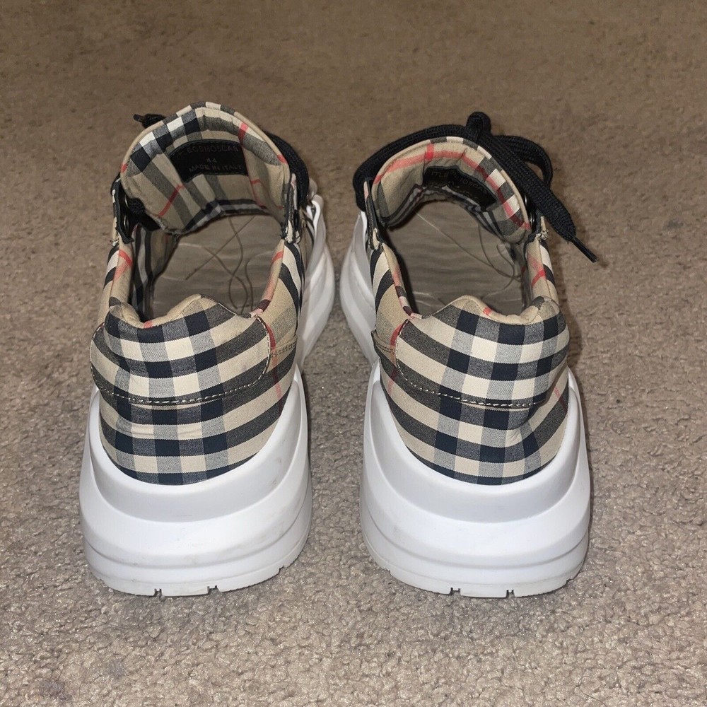 Mens London Burberry Shoes W/ Strap Size 44 Europe 11 US - Picture 5 of 8
